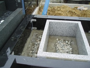 ステンレス製アンカーボルト留め、金具留め